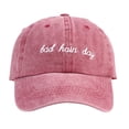 thumbnail image 3 of BAD HAIN DAY Vintage Washed Corduroy Baseball Cap, Adjustable Soft Top Sun Hat for Women and Men, UPF Sun Protection Outdoor Casual Fashion Unisex Couple Travel Cap, 3 of 8