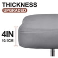 thumbnail image 3 of Upgraded Ergonomic Cross Legged Swivel Chair, Adjustable Height and PU Leather, Meditation Chair with Wheels, Wide Kneeling Chair with Back Support, Home and Office, 3 of 9