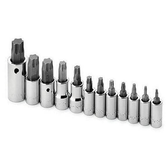 SK Hand Tool 84232 12-Piece 1/4 in., 3/8 in. and 1/2 in. Drive TORX Plus Bit Socket Set