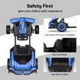 thumbnail image 4 of Wisairt 24V 10Ah Kids Electric Go Kart Drift Car, 360° Drift Ride on Toy with 800W Motors, 7.5 MPH, Adjustable Length, LED Lights, Drift Racing Kart for Big Kids 6-12 Years Old, 135 LBS, Blue, 4 of 12