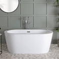 thumbnail image 2 of Marion 66 Inch Acrylic Double Ended Freestanding Tub - No Faucet Drillings, 2 of 2