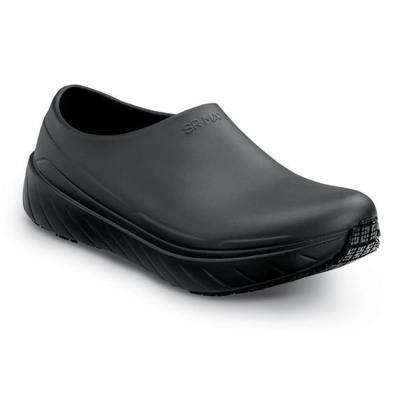 SR Max Gulfport, Men's, Black, Soft Toe, MaxTRAX Slip Resistant, Waterproof, Work Clog. (4.0 EW)