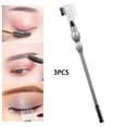 thumbnail image 4 of Cepillo y Peine para cejas de doble cabeza Sunnimix Moldeador de pestañas plata, 4 of 8
