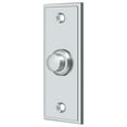 thumbnail image 3 of Solid Brass Rectangular Contemporary Bell Button (Chrome), 3 of 3