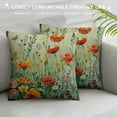 thumbnail image 3 of PRATYUS Spring Pillow Covers Flower Summer Outdoor Farmhouse Lumbar Throw Pillows Decor Couch Living Room  22x22in, 3 of 5