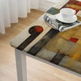 thumbnail image 5 of WYYP Geometric Abstract Art Square Tablecloth Outdoor Fitted 100% Polyester Fiber 36*36, 5 of 8