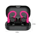 thumbnail image 2 of Wireless Earbuds Bluetooth Headphones 80hrs Playback Ear Buds Power Display with Noise Canceling Mic with Earhooks for Sports/Workout/Running(Red), 2 of 8