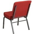thumbnail image 6 of Flash Furniture Hercules Series 21"W Upholstered Adult Church Chair with Book Pouch, Crimson, 6 of 12