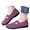 Purple, variant on Women's Flat Slip On Walking Shoes Non Slip Breathable Minimalist Knit Upper Lightweight Sneakers Spring Fall