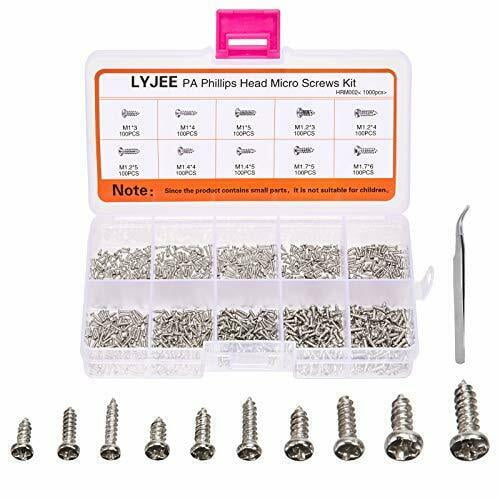 USA Shipping 40 pc M1.4 Screws and Nuts Set Phillips Head Micro Miniature 