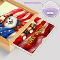 thumbnail image 4 of Firefighter Pomeranian Hero Rescue Fire Dept Fireman USA Flag Acrylic Plaque with Wood Photo Frame Box Pom Dog Lover Gifts Light Box - 02026, 4 of 5