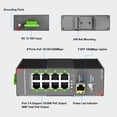 thumbnail image 2 of Conmutador Ethernet Lynxcel de 8 puertos PoE Gigabit Industrial 96 W, 2 of 9