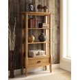 thumbnail image 2 of Linon Santa Fe Bookcase, Antique Brown, 1 Drawer, 3 Shelves, 2 of 2