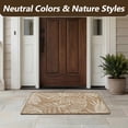 thumbnail image 7 of SIXHOME Outdoor Mat 2'x3' Front Door Mat Tropical Indoor Entryway Doormat Polypropylene Washable Non Shedding, Easy Clean, Waterproof, Durable Outdoor Doormat Neutral Brown, 7 of 7