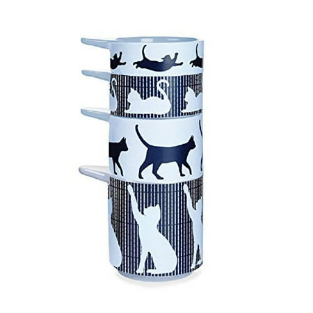 Kitsch N Glam Cat Decorative Measuring Cups Set Walmart Com