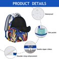 thumbnail image 4 of Hawaii Tropical Wind Palm Leaves Backpack: Durable Lightweight Design for Students, Large Capacity Laptop Daypack with Padded Sleeve, Perfect Gift for Campus Commute, 4 of 6