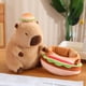 thumbnail image 5 of Stuffed Vegetable Cosplay Cloth Capybara Plushie Stuffed Pepper Eggplant Hamburger Bee Capibaras Toys for Kids Birthday Gift, 5 of 5