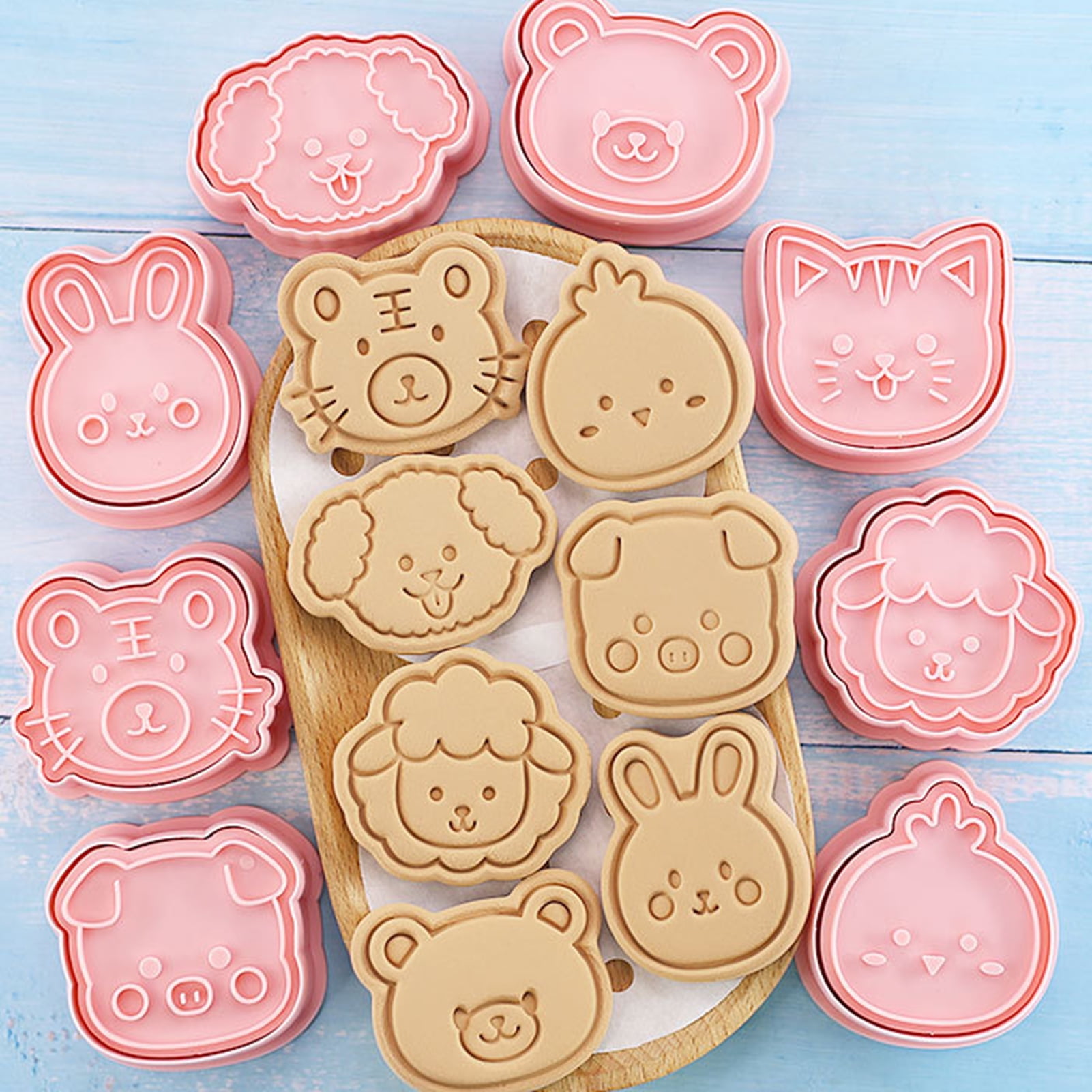 Cute Fuuny Cake Pastry cookie fondant Stamper Baby Bake Cookie Plunger