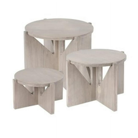 Cal Mil Aspen Wood Knock Down Riser Display, 12 inch Dia. x 11 inch Height