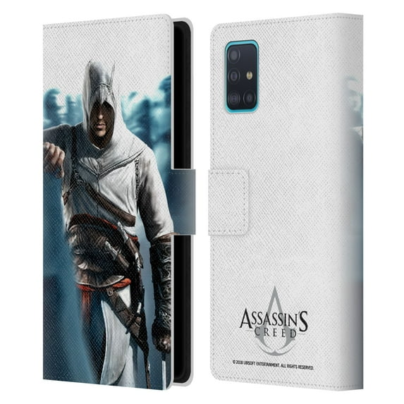 Head Case Designs Officially Licensed Assassin's Creed Key Art Altaïr Crowd Leather Book Wallet Case Cover Compatible with Samsung Galaxy A51 (2019)
