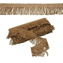 Dark Brown Fringe Trim, 5 Yards x 65mm Fringe Trim Curtain Tassel Fringe Trim Fabric Trims Sewing for Curtain Sofa Clothes DIY Decoration