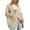 Beige, variant on BiZtdJrK Fall Sweaters for Women V Neck Long Sleeve Button Down Knit Cardigan Solid Casual Open Front Sweater Cardigans White L