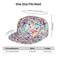 thumbnail image 5 of Goofa Colorful Watercolor Dots Printed Men's Baseball Cap,Straight Brim Hat,Golf Dad Hat,Versatile Style,Sun Protection Cap,Travel Hat, 5 of 9