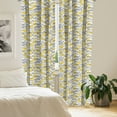 thumbnail image 3 of Ambesonne Vintage Window Curtains, Home Style Zig Zag, Each 28" W x 84" L, Grey Yellow, 3 of 5