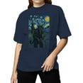 thumbnail image 2 of Starry Night Krampus Art Print Women's T-shirt, 2 of 3