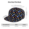 thumbnail image 4 of Hirioo Whales In Space for Baseball Cap Men Cap Flat Brim for Men Women Teens Adjustable Baseball Cap, 4 of 7
