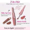 thumbnail image 2 of bayfree 2 PCS Lip Liner and Lip Stain Combo Set, High Pigmented Long Lasting Velvet Lip Tint, Well-Defined Lipliner, Weightless Waterproof Not Animal Tested, Matte Finish Makeup, 2 of 3