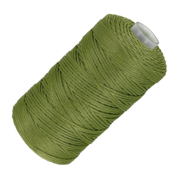 Uxcell Nylon String Cord 1.5mm x 218 Yards Rope Braided Thread Beading Cord for Jewelry Making Supplies Army Green