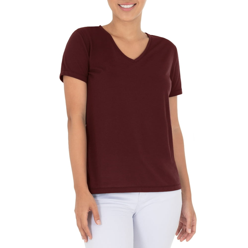 Athletic Works - Athletic Works Women's Core Active V-Neck T-Shirt ...