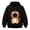 D-Black147, variant on DHFJKG Women's Hoodie With Pet Pouch, Cute Lion Graphic Pet Holder Zipper Pocket Carries Pullover