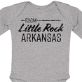thumbnail image 4 of Inktastic From Little Rock Arkansas in Black Distressed Text Boys or Girls Long Sleeve Baby Bodysuit, 4 of 5
