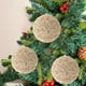 thumbnail image 4 of xihome Adorno navideño grande de bola dorada champn, 12 cm x 15 cm, colgante de plstico para rbol de Navidad, 4 of 6