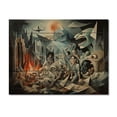 thumbnail image 3 of Designart "Pablo s Masterpiece Guernica s Legacy III" Masterpiece Print on Natural Pine Wood, 3 of 5
