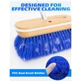 thumbnail image 4 of BLUEWING 8in Deck Brush Head with Hard Bristle Marine Scrubbing Washing Brush Outdoor Boat Cleaning Tools, Blue, 4 of 7