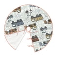 thumbnail image 3 of Bingfone Christmas Tree Skirt Mat Christmas Decoration Interior 30"-Tractor And Dumper, 3 of 8