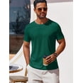 thumbnail image 2 of COOFANDY Men's Waffle Shirt and Shorts Set 2 Piece Outfits Casual Summer Tracksuits Set with Pockets, 2 of 6