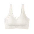thumbnail image 5 of Sakmal Women's Bras Jelly Bralette Everyday White Lightly Lined Womens Bras 4X, 5 of 5