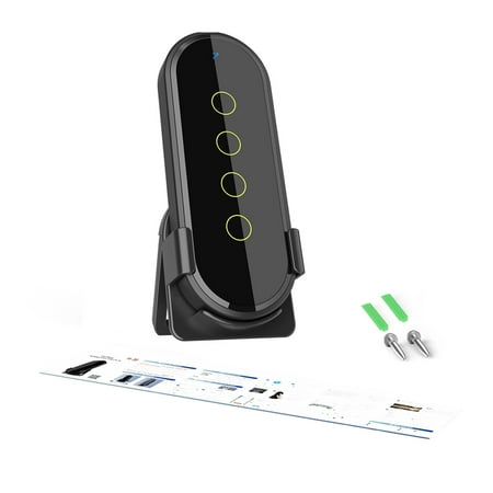 

Carevas Tuya Wifi Zigbee Intelligent Wireless Scene Touching Switch Home Light Remote Controller 2.5D Curved Tempered Glass with Fluorescent Function Should Works with Zigbee Gateways