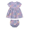 thumbnail image 2 of Stitch Baby Girl Viscose French Terry Dress and Panty Set, Sizes 0-24 Months, 2 of 5