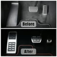 thumbnail image 3 of 3pcs Foot Pedal Brake Gas Pedal Pad Footrest Pedal Non Slip Foot Pedal Pads Covers for Audi A4 B9 Sedan Avant Allroad, 3 of 6
