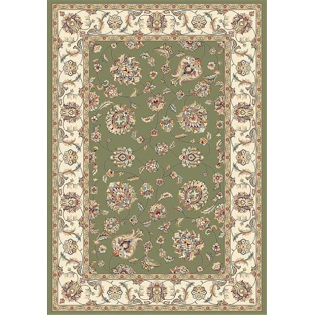 Dynamic Rugs AN28573654464 Ancient Garden 2 ft. 2 in. x 7 ft. 7 in. 57365-4464 Rug - Green/Ivory