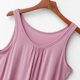 thumbnail image 5 of Camisón de poliéster para mujer, vestido informal holgado de verano, sin mangas, color liso, para casa, 5 of 9