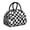 Black and White, variant on Pink and White Checkered Pattern Insulated Lunch Bag,Leakproof Large Capacity Lunch Box for Work,Picnic or Travel,11.4 X 6.7 X 8.3 Inches