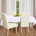 thumbnail image 3 of ZOPZO Wave Pattern Chair Covers for Dining Room, Beige, Set of 4, Stretch Chair Covers for Kitchen or Banquet Chairs, 3 of 7