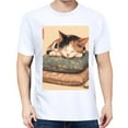 thumbnail image 3 of Solid ColorCat Oversize T-shirts For Women Basic Plus Tees Baggy t Shirts, 3 of 5