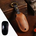 thumbnail image 1 of Car Key Fob Cover Case Protector For Tesla Model 3 Model Y Car Key Case Fob Cover Leather Handmade, 1 of 24